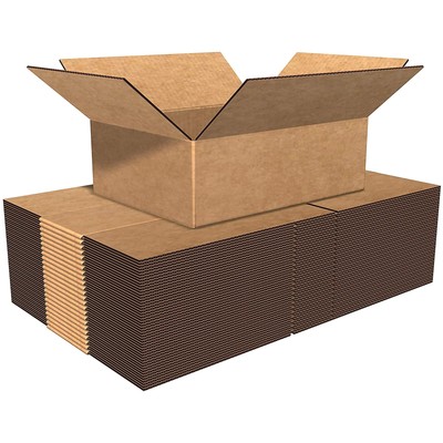Small Moving Boxes, Shipping Boxes, 12 x 9 x 4 Inches, 25 Pack - Packing Card...