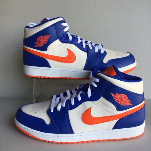 Nike Air Jordan 1 Mid “Knicks” Game Royal/R.Orange-Phantom M