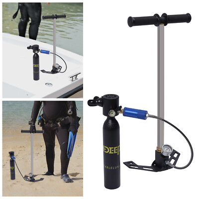 0.5L Mini Scuba Oxygen Diving Equipment Air Tanks High-pressure Pump Underwater 
