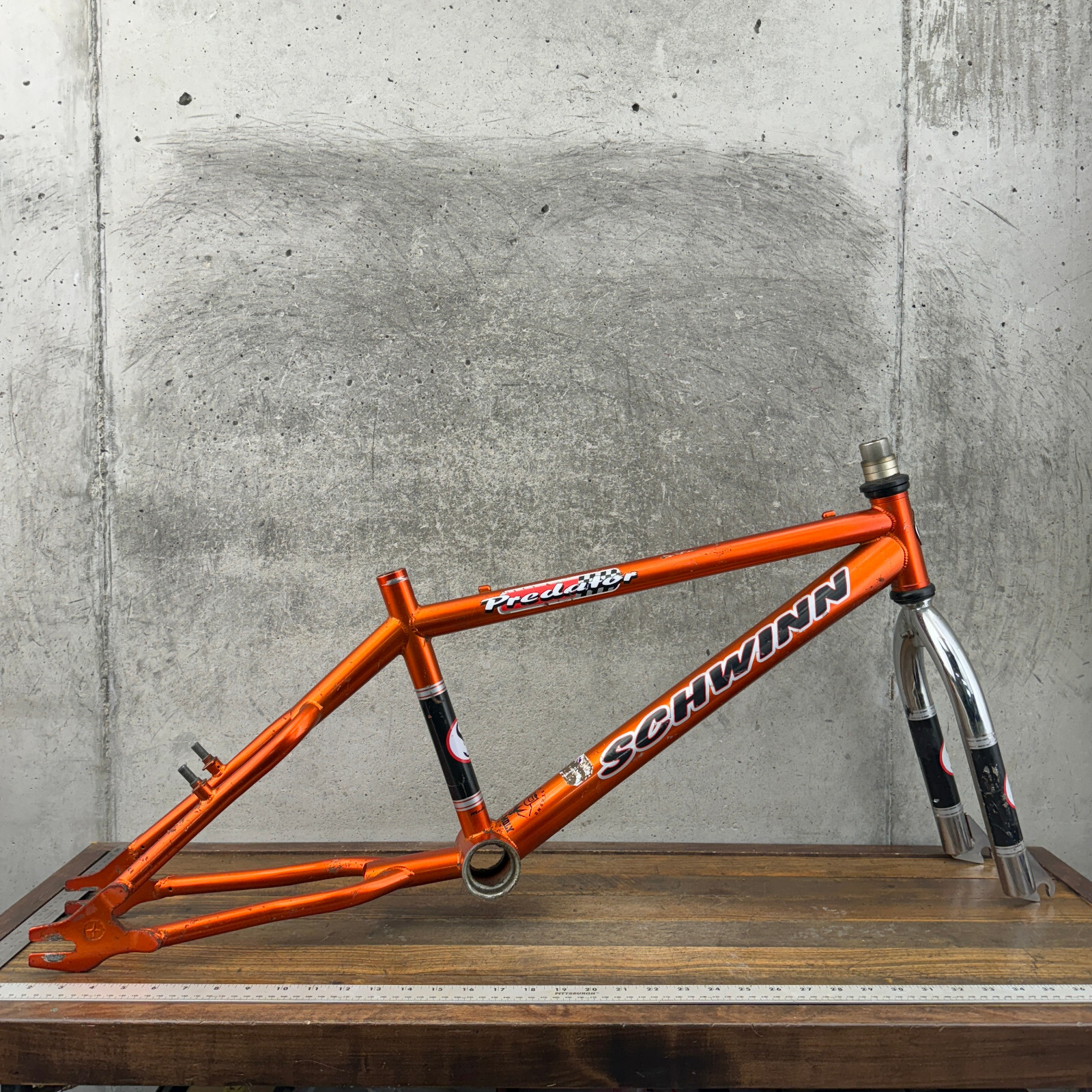 Schwinn Predator Old School BMX Frame Set Orange Epicenter Schwinn Predator Old School BMX Frame Set Orange Epicenter