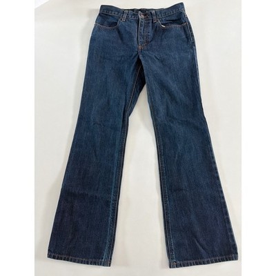 J.Crew Womens Dark Wash Flare Leg 100% Cotton Denim Jeans Size 4 Zip Fly