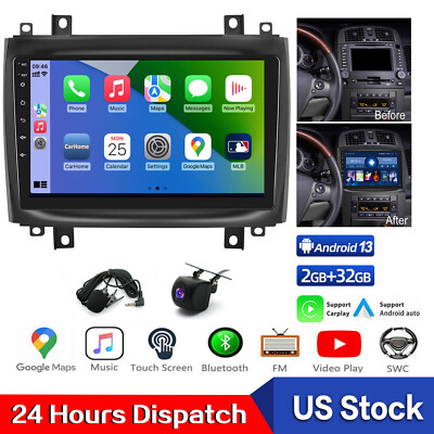 For 2003-2007 Cadillac CTS Android 13 Apple Carplay Stereo Radio GPS Navi 32G FM