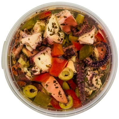 Food-United Meeresfrüchte–OKTOPUS-SALAT 280g in Sonnenblumen-Öl