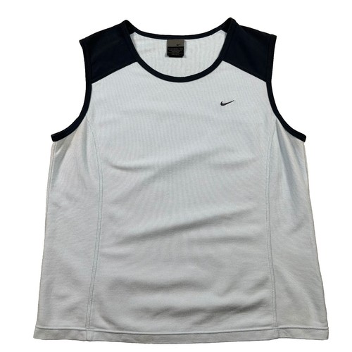 トップス 00s NIKE total90 no sleeve shirts y2k Nike Total 90 T Shirt Fit Dry Black Grey Yellow XL Mens Y2K