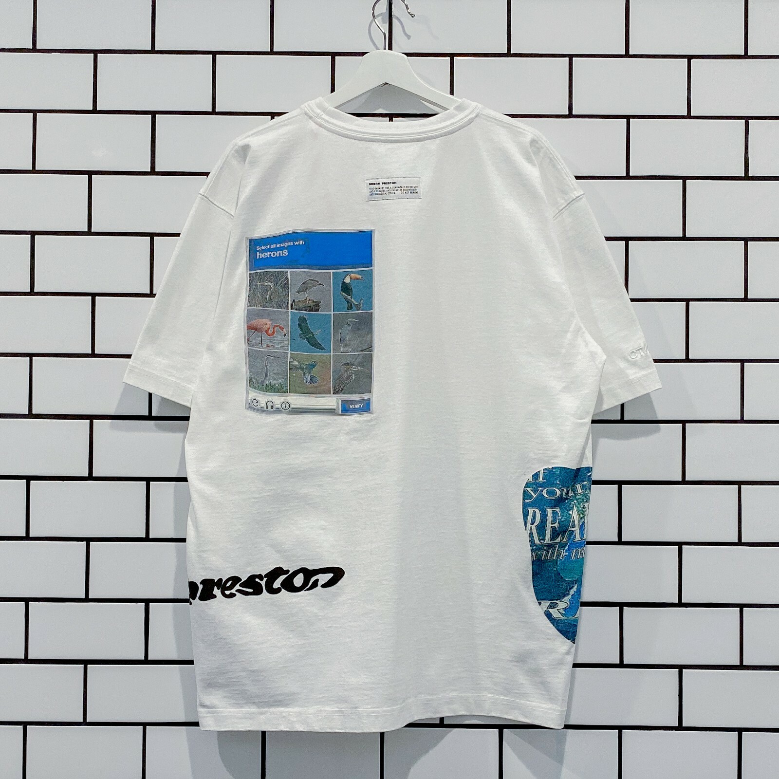 Pre-owned Heron Preston Deep Fried Tee Last Size Xl Sold Out In White
