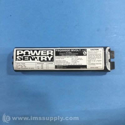 Power Sentry PSQ500QD MVOLT Emergency Fluorescent Battery Pack USIP