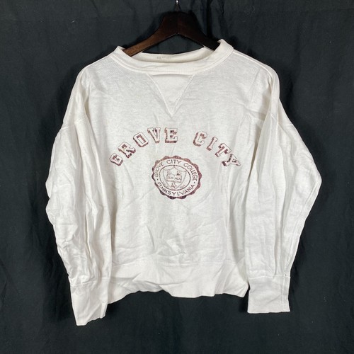 Vintage 1940s Grove City College V-neck Sweatshirt | eBay