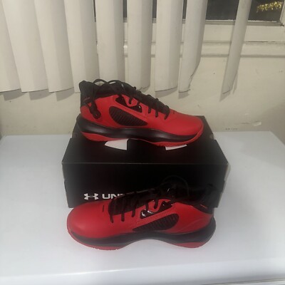 BRAND NEW Under Armour UA Lockdown 6 RED/BLK Size MNS 9.5