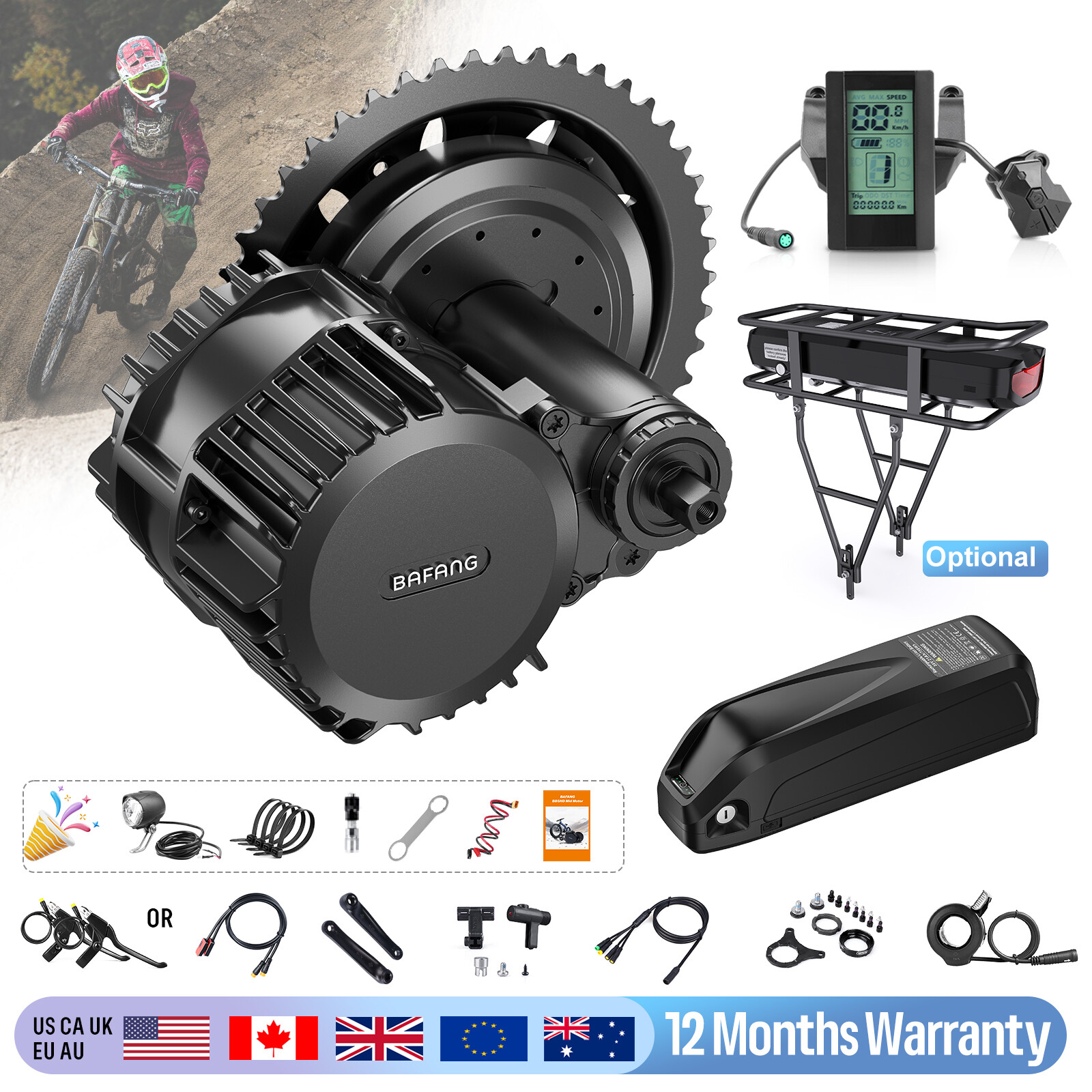 Bafang BBSHD 48V 1000W Mid-Drive Motor Conversion Kits for E