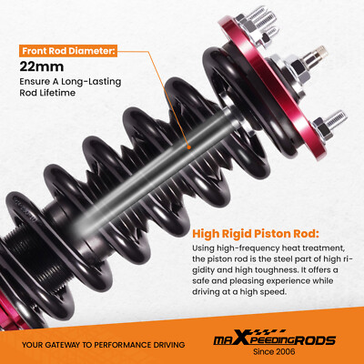 maXpeedingrods Street 24-WAY Damper Coilover Kit for Honda Accord 1998-2002