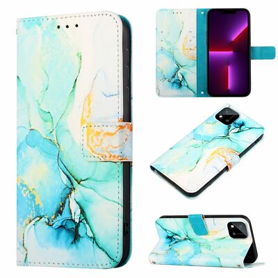 Case For Realme C11 2021 Leather Phone Protector Marble Cover Flip Wallet
