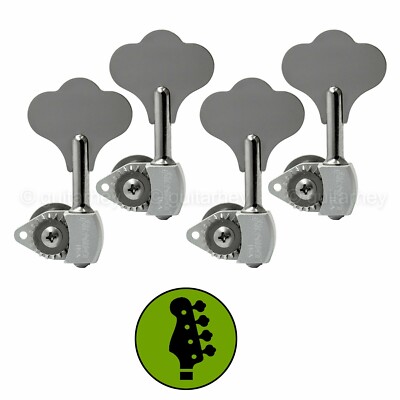 NEW Hipshot USA HB6 1/2'' Ultralite  Bass 4 in Line TREBLE SIDE Clover Key CHROME