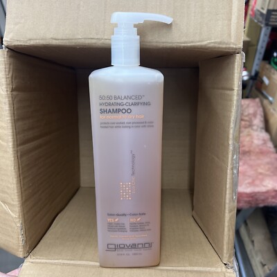 Giovanni 50:50 Hydrating-Clarifying Shampoo (Normal To Dry Hair) JUMBO 33.8 oz