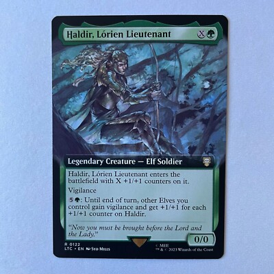 Magic the Gathering LoTR #122 Haldir Lorien Lieutenant Bordeless Rare