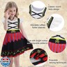 Eledobby Kids Pirate Costume for Girls Pirate Dress Halloween Outfits Birthday Party Cosplay Dresses 5T 6X