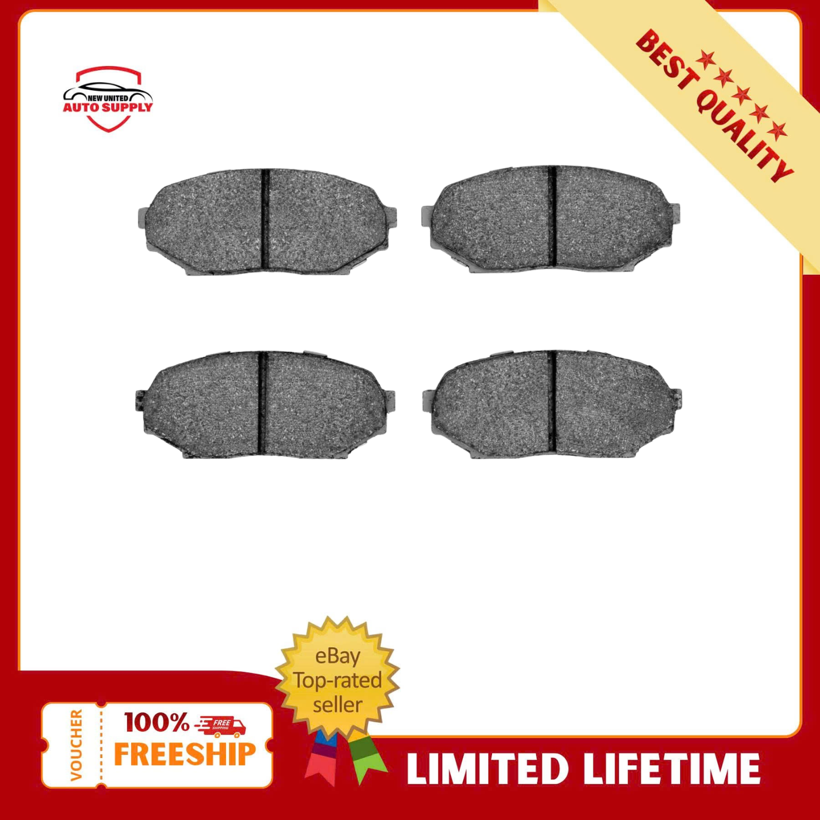 Semi-metallic Front Brake Pad MKD525 Fits 1990-1993 Mazda Miata