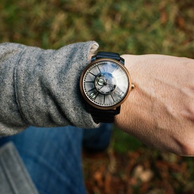 Pre-owned Xeric Trappist-1 Automatic Nasa Edition Meteorite Lunar Module