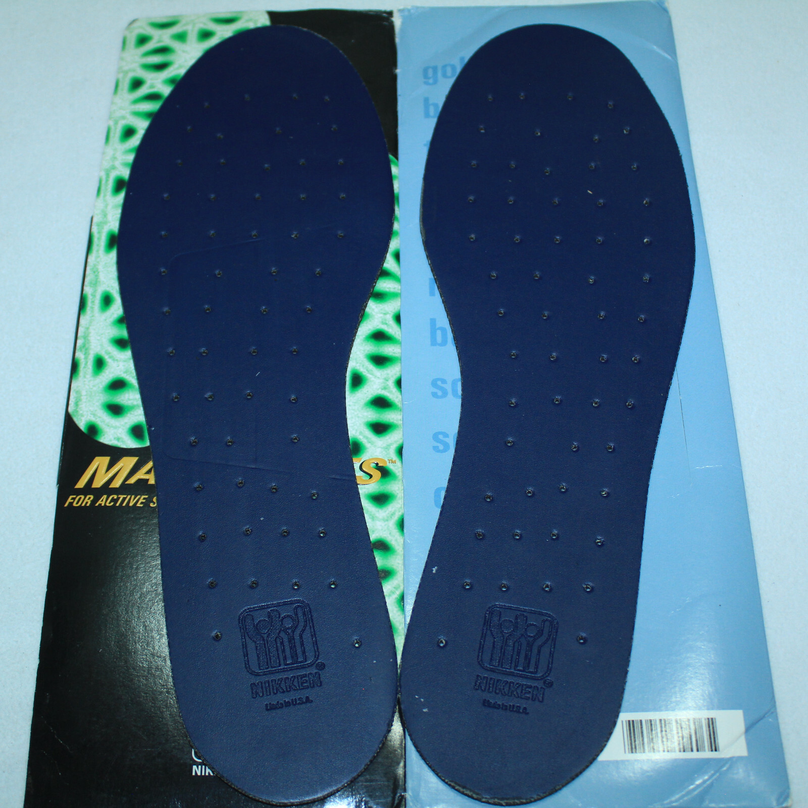 NEW NIKKEN MAGSTEPS MAGNETIC INSOLES #2006 LARGE 13-18  NEW OLD STOCK IN PACKAGE