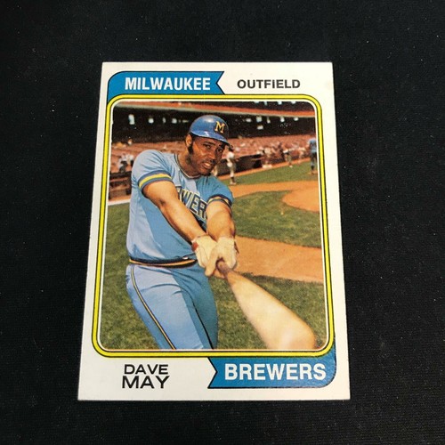 マイケル(6/9 23:59まで) 1974 Topps #12 DAVE MAY Milwaukee Brewers EXMT *JY06A | eBay