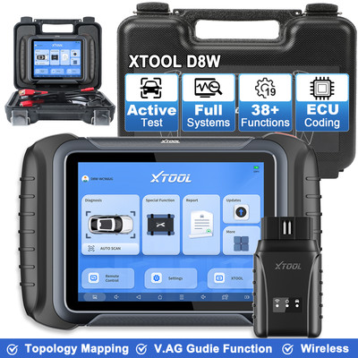 XTOOL D8W Car Diagnostic Tools E/CU Coding Bi-directional Scanner Code Reader