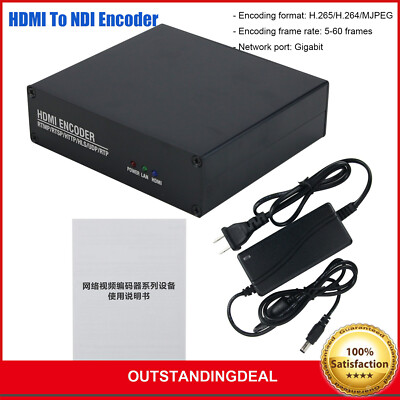 HDMI To NDI Encoder Video Encoder With External Audio Collection Encoder H.265-