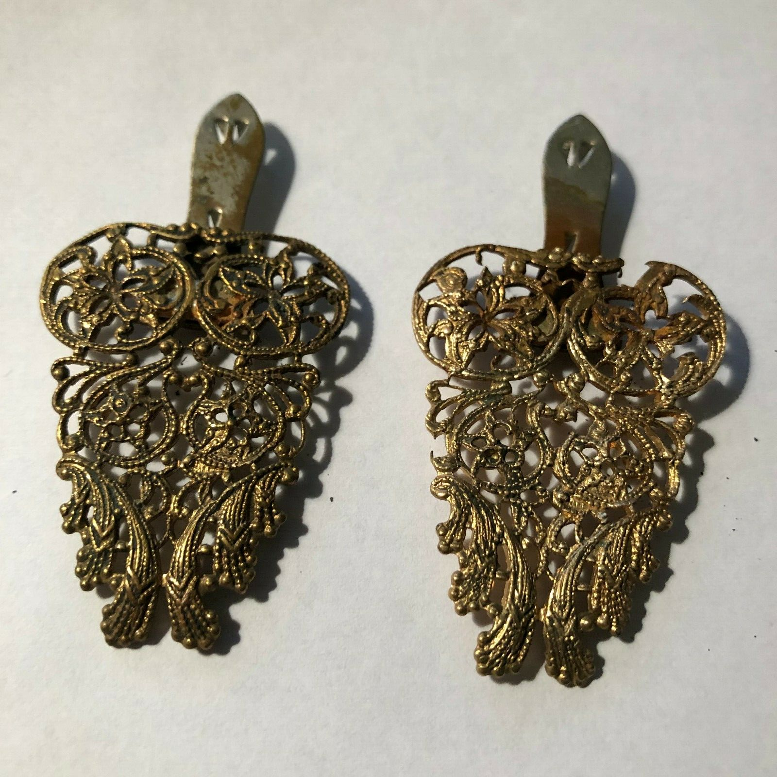 Vintage Ladies Shoe Buckles Metal