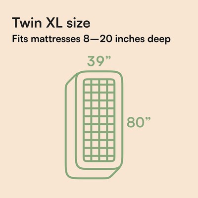 Viscose Made from Bamboo Twin Extra Long XL Mattress Topper - Thick Cooling B...