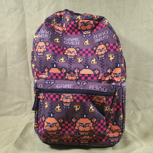 Five Nights At Freddy's Pattern Backpack Pixel Game Over 2018