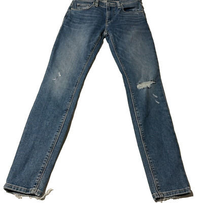 Hudson Women's Still Believe Denim Mid Rise Supper Skinny Ankle Jeans Size 24