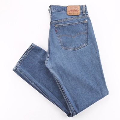 Vintage LEVI'S 501XX MADE IN USA Blue Denim Regular Straight Jeans Mens W38  L36 – buyVintage