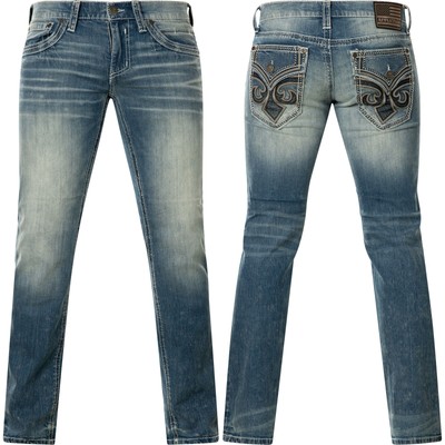 AFFLICTION AFFLICTION JEANS ACE FLEUR PHANTOM BLAU