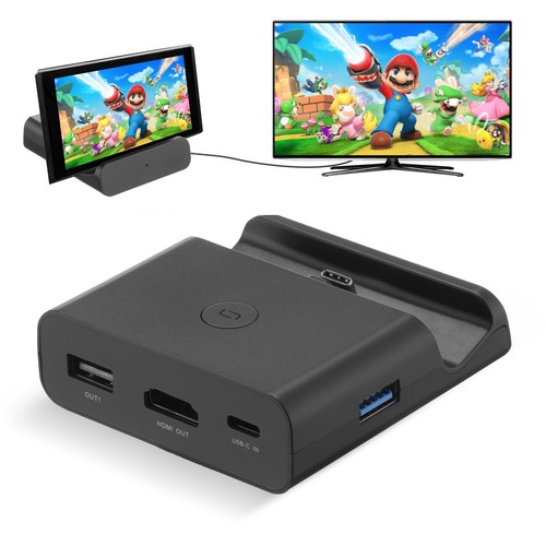 Charging Dock 4k Tv Hdmi Adapter Black
