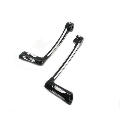 Black Brake Arm Pedal Shift Lever Pegs Shifter Fit For Harley Touring  Softail