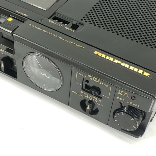 Marantz PMD201 Portable 2-Head Tape Deck Professional Recorder Cassette Player