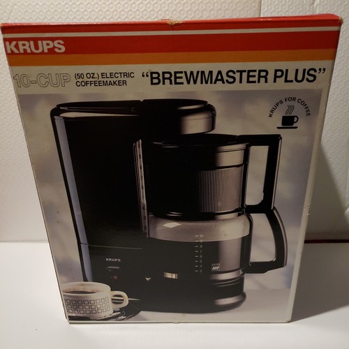 Vintage Krups Brewmaster Plus 10 Cup Coffee Maker Type 140 in White  AS IS AS IS