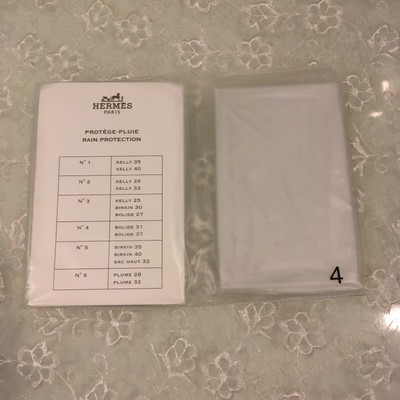  HERMES Rain Protection Cover No.4 Bag Bolide31& 37 Unused from japan