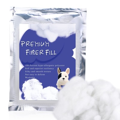 Polyester Fiber,200g Premium Fiber Fill, High Resilience Fill Fiber, Stuffing...