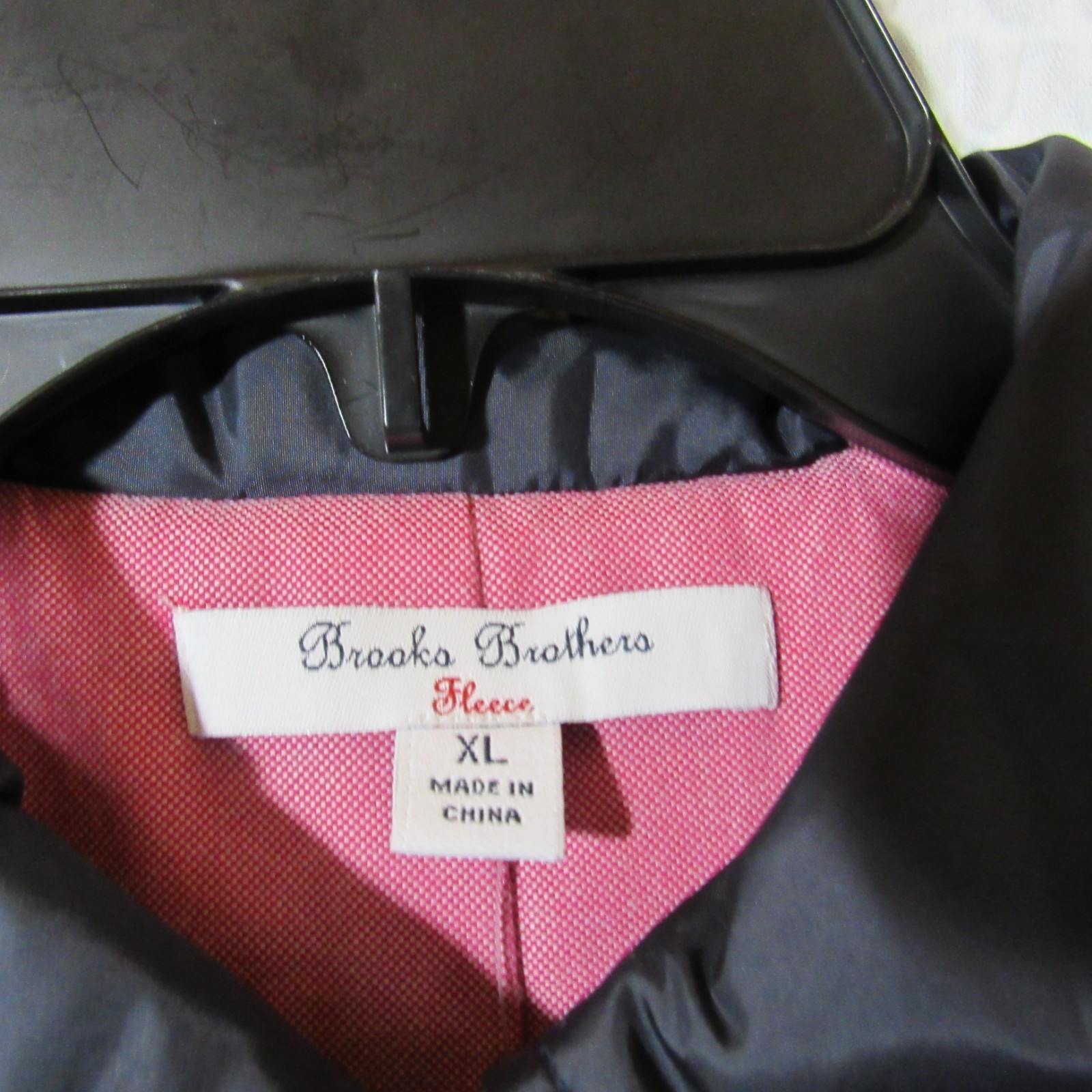 Brooks Brothers Black Jacket Coat XL Girls Quilted Lined New $150