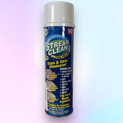 NEW 2012 Stream Clean Code Yellow Pet Stain Odor Eliminator 18 oz AS SEEN ON TV