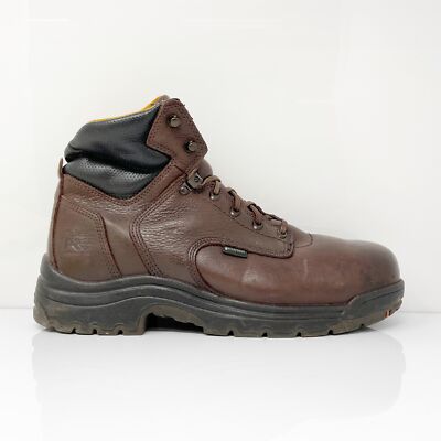 

Timberland Pro Mens Titan 6 26078 Коричневые водонепроницаемые рабочие ботинки из сплава с носком, размер 12 M, Коричневый, Titan