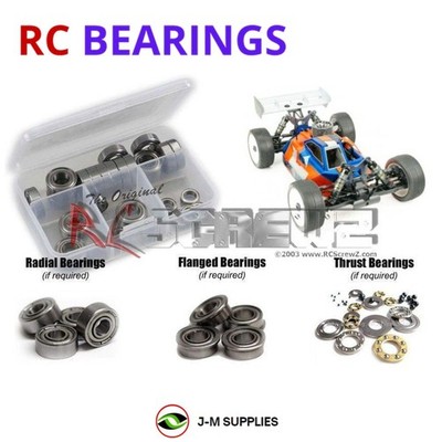 RCScrewZ Metal Shielded Bearings tek020b for Tekno NB48 2.0 1/8 (TKR9300) | SET