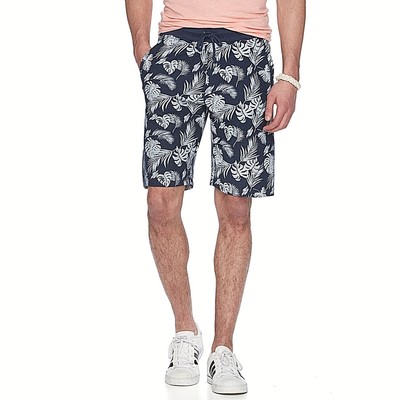 mens Ocean Current mens CASTAIC Tropical Leaves drawstring sweat shorts S M