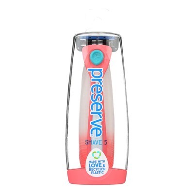 Preserve Shave 5 Razor System- 6 pack - assorted colors