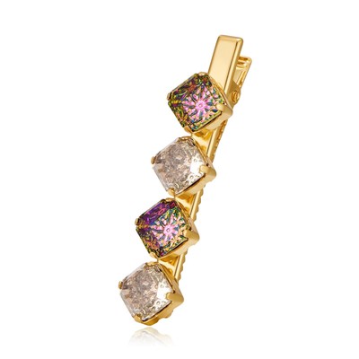 Glitter Crystal Geometric Hair Clips for Women Side Hair Barrettes