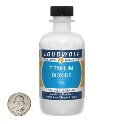 Titanium Dioxide  Fine Powder  3 Ounces  999 Pure  SHIPS FAST FROM USA