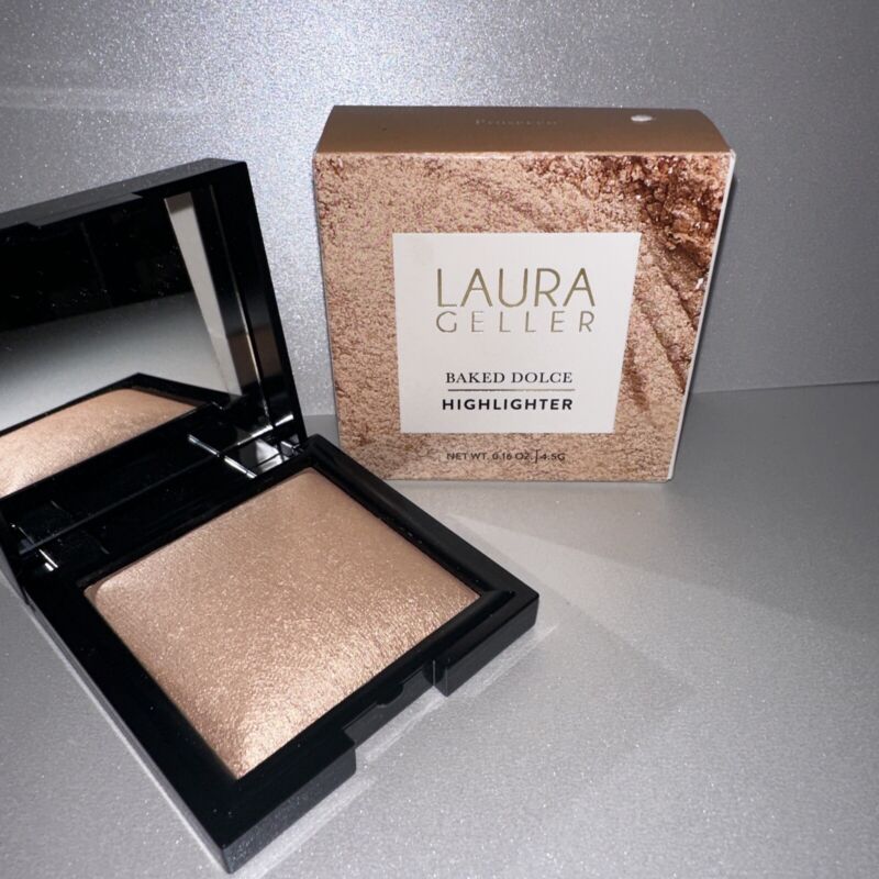 Laura Geller Baked Dolce HIGHLIGHTER Makeup Illuminator PROSECCO Golden Glow NEW