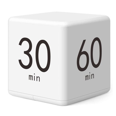 Cube Timer, Kitchen Gravity Sensor Flip Digital Timer for Time Management and...