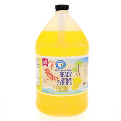 Hypothermias LEMON Flavor Syrup 🍧 Snow Cone machine Shaved Ice Syrup GALLON