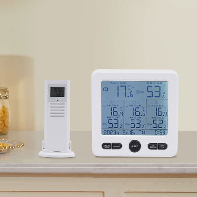 Home Weather Station + Indoor Outdoor Thermometer with 3 Wireless Remote Sensors