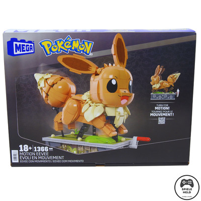 Mattel MEGA Pokemon Motion Eevee Klemmbausteine 1366 Teile Set HTH71 *NEU&OVP